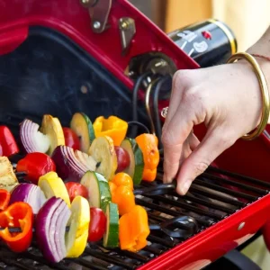 Americana Electric Tabletop Steel Grill, 1500-Watt, 200 Square Inches, 3-Position Element