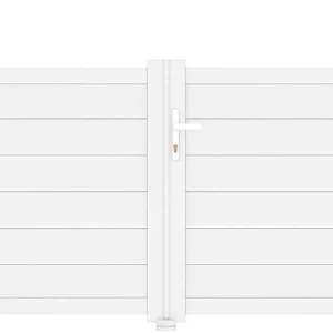 Casanoov Aluminum Swing Gate 392 cm x 161 cm Anthracite Gray RAL 7016 - KIT-000024