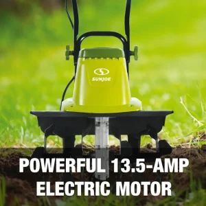 Sun Joe Electric Garden Tiller Cultivator, 16-Inch, 13.5-Amp - TJ604E