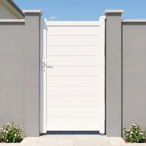 Casanoov Aluminum Swing Gate 392 cm x 161 cm Anthracite Gray RAL 7016 - KIT-000024