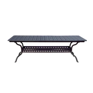 Darlee Nassau 11-Piece Cast Aluminum Outdoor Dining Set With 8 Chairs, 2 Swivel Rocker Chairs And Extendable Table - Antique Bronze