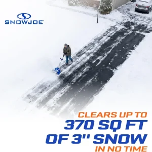 Snow Joe Cordless Electric Snow Shovel Kit 24V 4Ah Battery, Charger, 11in Clearing Width, 400W - 24V-SS11