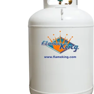 Flame King Vertical Propane Tank 420LB - White