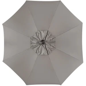 Safavieh Patio Umbrella 9' Crank Tilt Navy/White - Venice