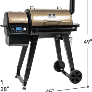 Z GRILLS Wood Pellet Grill & Smoker, Bronze, 459 Sq In, 8-in-1 - ZPG-450A2