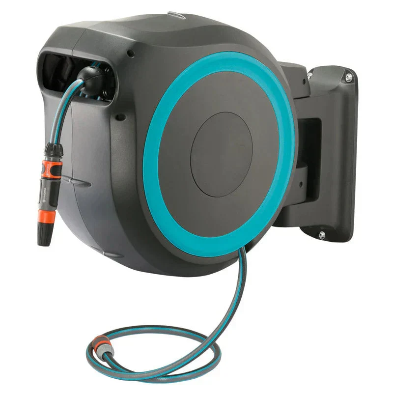 Wall-Mounted Hose Box With Automatic Roll-Up, 35m (114.8 ft)