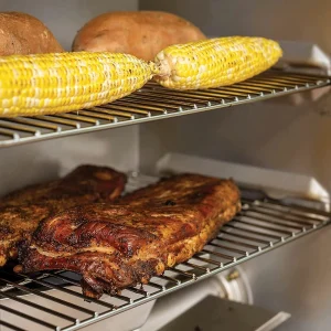 Masterbuilt 40 inch Digital Electric Smoker With Window, Legs, 4 Racks, Black