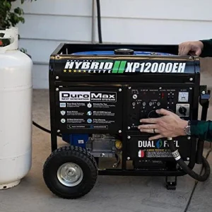 DuroMax Dual Fuel Generator 12,000W Gas/Propane, 457cc 4-Stroke Engine - XP12000EH