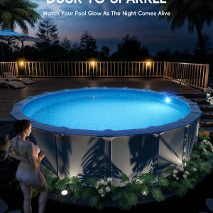 Solar LED Pool Light - 42 LEDs, 10 Color Options