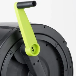 Maze 65-Gallon Compost Tumbler With 12-Gallon Cart, Black - 41.3 x 30 x 45 in