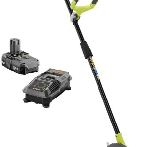 RYOBI 18-Volt Lithium-Ion Cordless Edger, 9 in. Blade, 1.3 Ah Battery And Charger Included