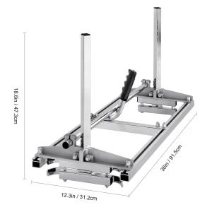 VEVOR Chainsaw Mill, Galvanized Steel, 14-36 in Guide Bar, 0.2-11.81 in Cutting Thickness
