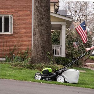 80V Cordless 21-Inch Self-Propelled Brushless Lawn Mower