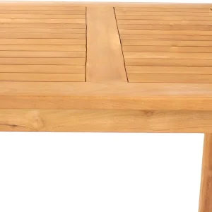 Sunnydaze Solid Teak Wood Square Patio Bar Table, 31.5in W x 31.5in D x 43.5in H