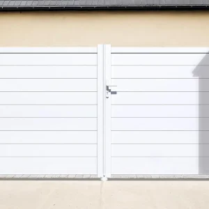 Casanoov Aluminum Swing Gate 392 cm x 161 cm Anthracite Gray RAL 7016 - KIT-000024