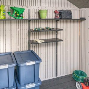 Lifetime Plastic Storage Shed 8 ft. W x 15 ft. D, Desert Sand - 60075