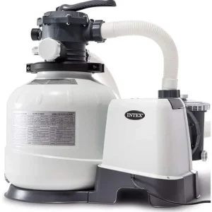 Intex Krystal Clear 16 Inch 3,000 GPH Above-Ground Pool Sand Filter Pump - 26651EG