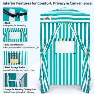 EAGLE PEAK Ultra Compact 4 ft x 4 ft Pop-Up Changing Room Canopy - Flex