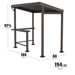 Blackstone Outdoor Griddle/Grill Pavilion, 5' x 8' - 6001
