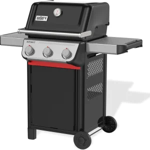 Weber Liquid Propane Gas Grill, 3 Burners, Black, Porcelain-Enameled Cast-Iron Grates - Spirit E-310