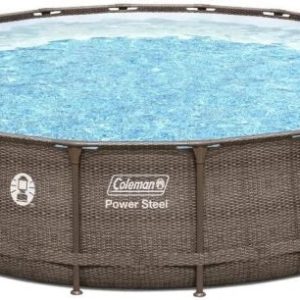 Coleman Power Steel Frame Above-Ground Swimming Pool Set 18 x 48