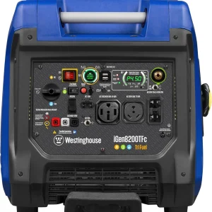 Westinghouse Tri-Fuel Portable Inverter Generator 8200 Peak Watt With Remote Electric Start - iGen8200TFc