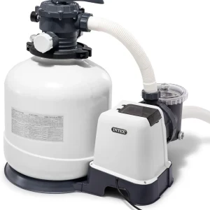 Intex Krystal Clear 16 Inch 3,000 GPH Above-Ground Pool Sand Filter Pump - 26651EG