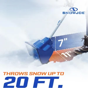 Snow Joe Cordless Electric Snow Shovel Kit 24V 4Ah Battery, Charger, 11in Clearing Width, 400W - 24V-SS11