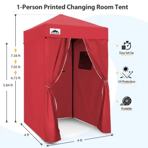 EAGLE PEAK Ultra Compact 4 ft x 4 ft Pop-Up Changing Room Canopy - Flex