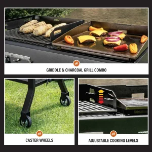Blackstone Griddle & Charcoal Grill Combo