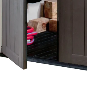 Keter Resin Outdoor Storage Shed, Taupe, 8 x 11 Foot - Factor