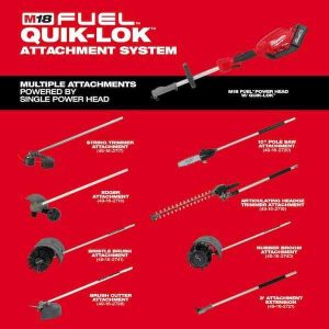 Milwaukee M18 FUEL 10 in 18V Lithium-Ion Brushless Cordless Pole Saw With Attachment Capability And 10 in Saw Chain