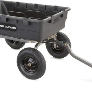 Gorilla Carts Utility Dump Wagon 6 Cubic Feet 1200 lb Capacity Black - GOR6PS