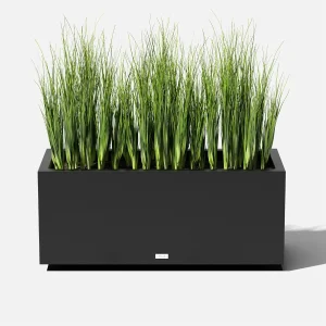 Veradek Rectangular Planter, Large, 16 in x 15 in x 38 in - Block Series Long Box