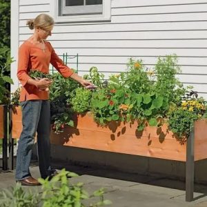 Self-Watering Elevated Planter Box 96" L x 24" W x 29" H