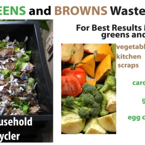 Nature's Footprint Composter Bin, 4 Trays, Black - Worm Factory 360