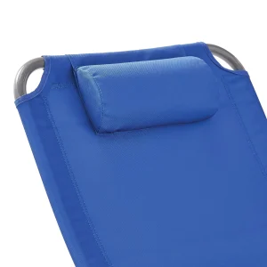 Mainstays Reclining 4-Position Oversize Beach Chair 2-Pack, Blue