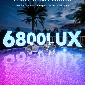 Solar LED Pool Light - 42 LEDs, 10 Color Options