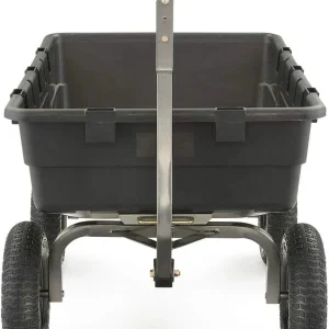 Gorilla Carts Utility Dump Wagon 6 Cubic Feet 1200 lb Capacity Black - GOR6PS