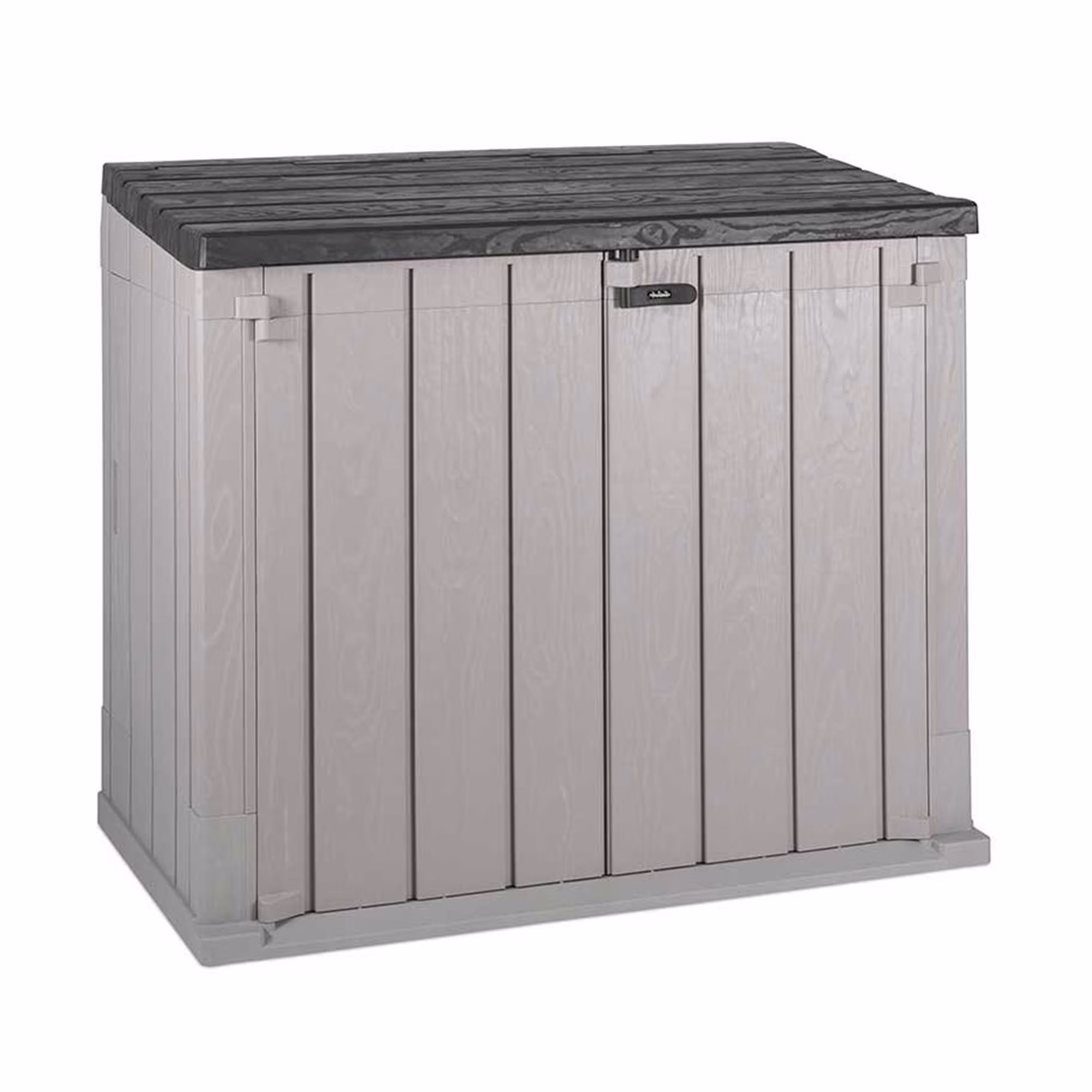 Toomax Outdoor Storage Shed Cabinet, 30 cu ft, Taupe Grey/Anthracite, 52 x 30.5 x 43.5 inches - Stora Way