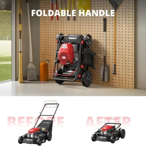 AMERISUN 21 Inch Steel Deck Gas Push Lawn Mower, 144cc 4-Stroke Engine, 3-in-1 - 144cc 3in1 Push