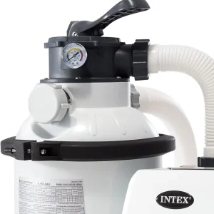 Intex Krystal Clear 16 Inch 3,000 GPH Above-Ground Pool Sand Filter Pump - 26651EG