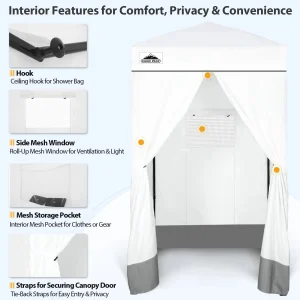 EAGLE PEAK Ultra Compact 4 ft x 4 ft Pop-Up Changing Room Canopy - Flex