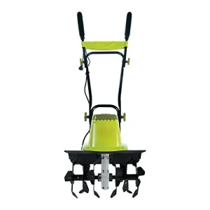 16-Inch 12-Amp Electric Tiller And Cultivator - Green
