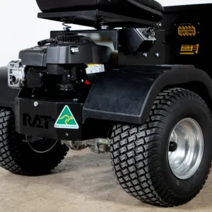 Rat Barrow Ride-On Wheelbarrow, Black, 150 Ltrs, 200kg Capacity, 98cm Wide, 2.3m Long