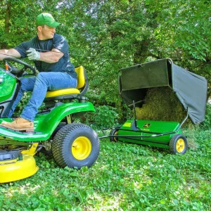 Agri-Fab Tow-Behind Lawn Sweeper 42-Inch 24-Cubic-Foot Capacity