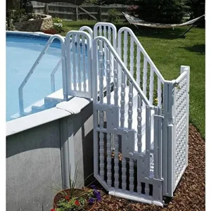 Easy Step Pool Access System With Safety Gate And ADA-Compliant Ramps - NE138