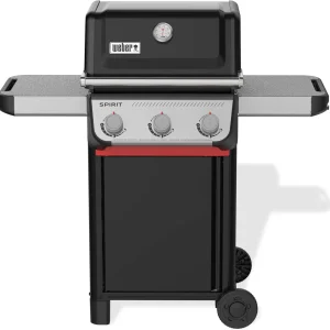 Weber Liquid Propane Gas Grill, 3 Burners, Black, Porcelain-Enameled Cast-Iron Grates - Spirit E-310