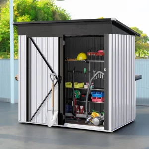 UFORIC Outdoor Storage Shed, 5 x 3 ft, Dark Gray