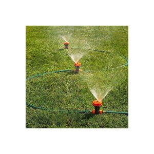 Domestify Portable Sprinkler Set - 3 Heads, 5 Spray Settings